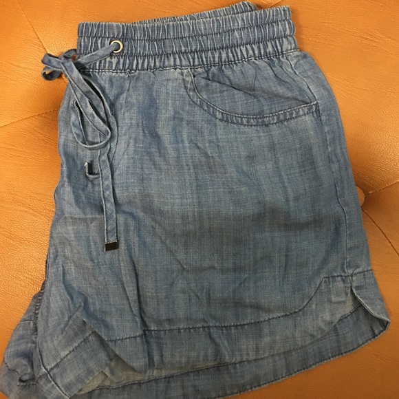 Chambray Shorts