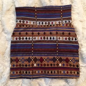 Lily White Printed Skirt