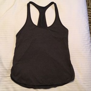 Lululemon 105 Singlet charcoal & light pink!