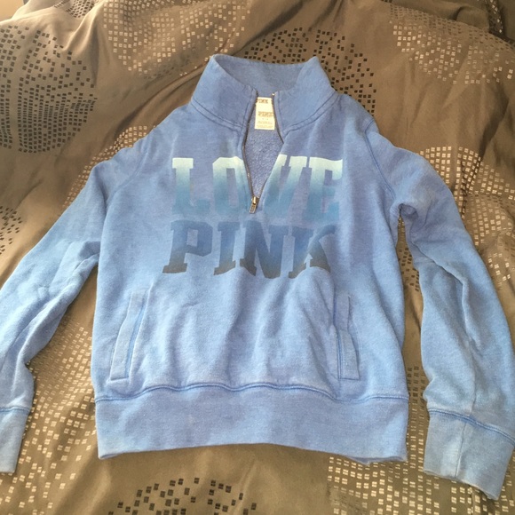 VS Pink Half Zip Sweatshirt