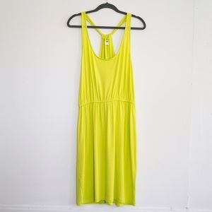 Never worn neon yellow dress