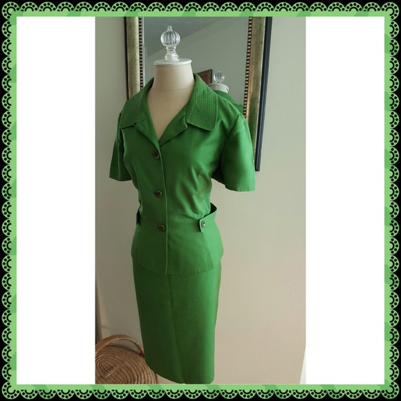 Adrianna Papell Silk Suit