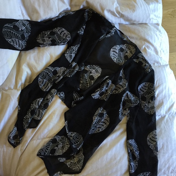 Chiffon cardigan