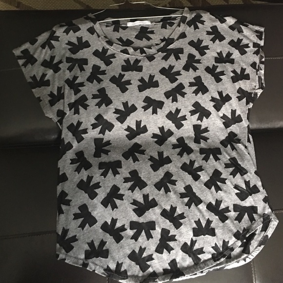 Charlotte Russo Gray w/Black Bows Top