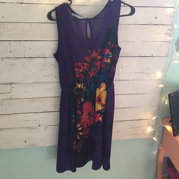 Medium floral dress.