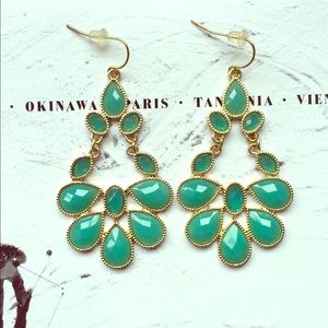 Turquoise Chandelier Earrings  [Francesca's]