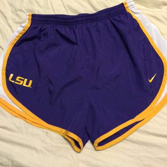 LSU women's Nike Dri-Fit shorts