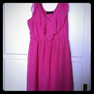 Pink chiffon dress