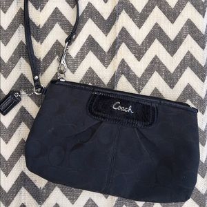 Black Coach Wristlet