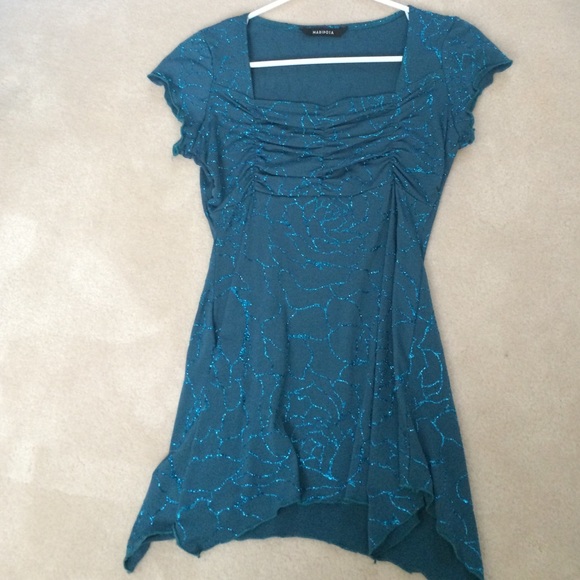 Mariposa Blue Fancy Top