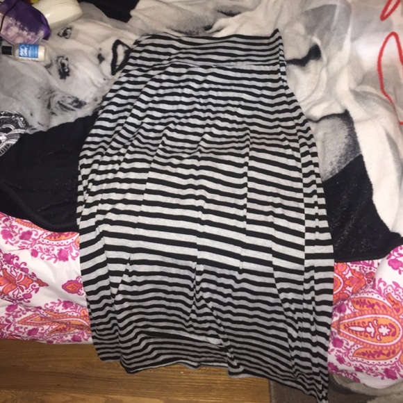 Black and Grey Maxi skirt
