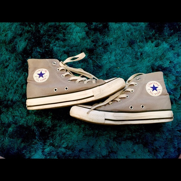 Gray Converse high tops!