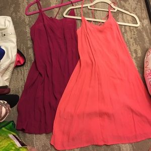 dress bundle magenta pink and coral