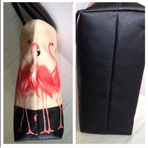 SOLD Kate Spade Flamingo Bon Shopper Tote - Picture 2 of 4