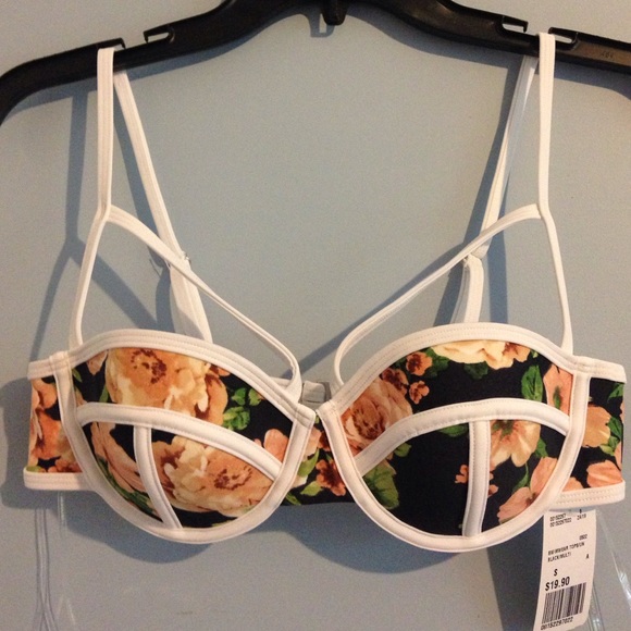 Floral bathing suit top -Forever 21