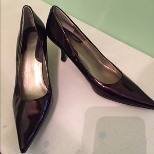 Maroon Kitten Heel Nine West Shoes