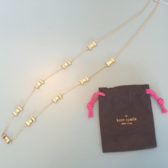 "Take a bow" Kate spade bow necklace