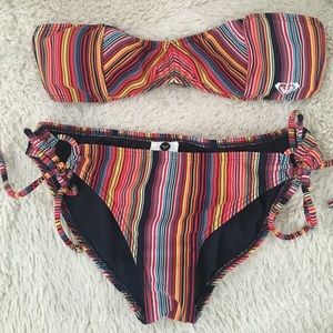 Striped Roxy Bikini