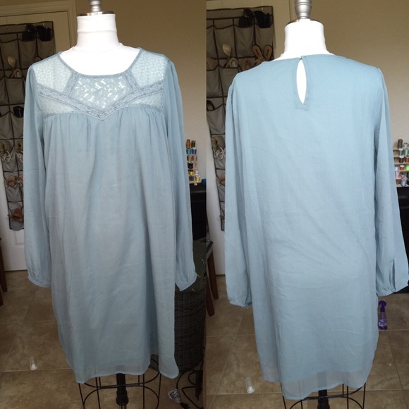 Blue H&M shift dress