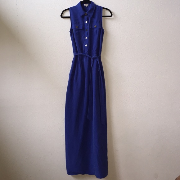 Maxi colt blue dress