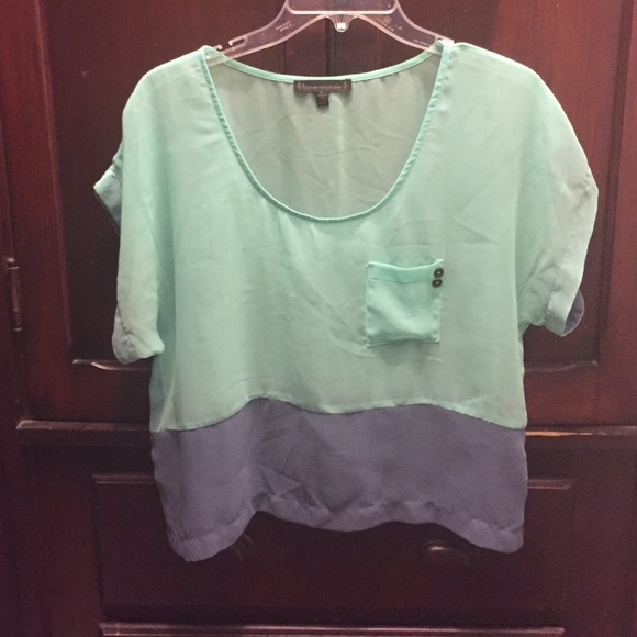 Urban Outfitters Distressed Sheer Top