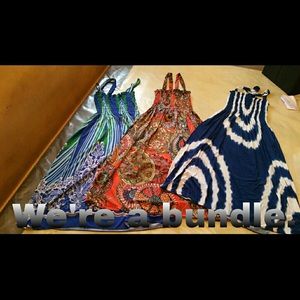 Bundle summer dresses multi colored