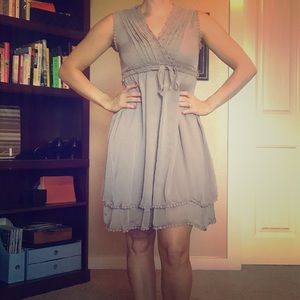 Gray Babydoll Dress