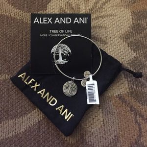 Alex and Ani "Tree of Life" silver bangle