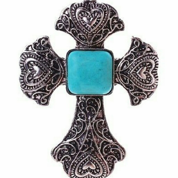 Vintage Inspired Torquise Necklace,Drop Earing Set - Picture 2 of 3