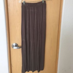 Double side slit maxi skirt