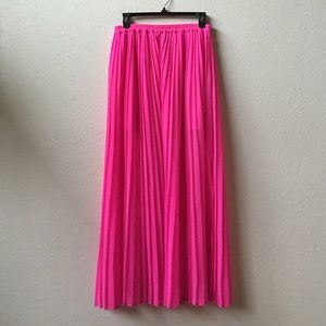 Victoria Secret neon pink maxi skirt