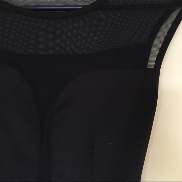 Mesh black peplum top - Picture 2 of 4