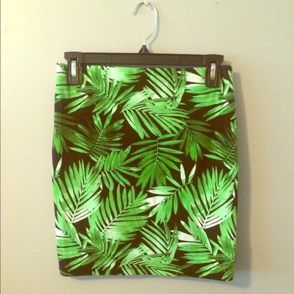 Jungle pencil skirt