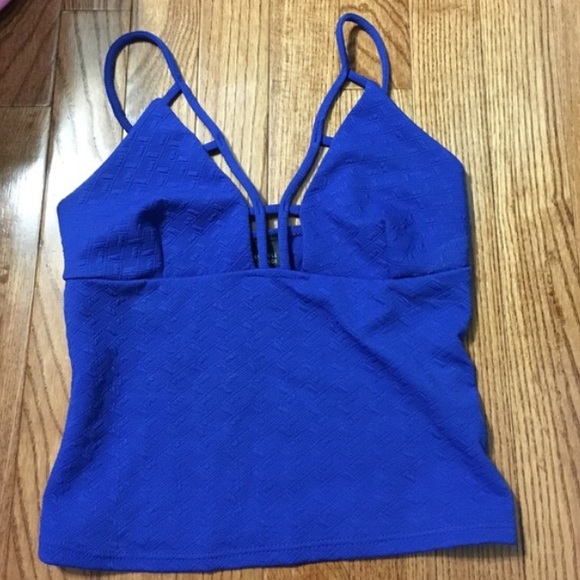 Urban outfitters royal blue crop top - Picture 3 of 4