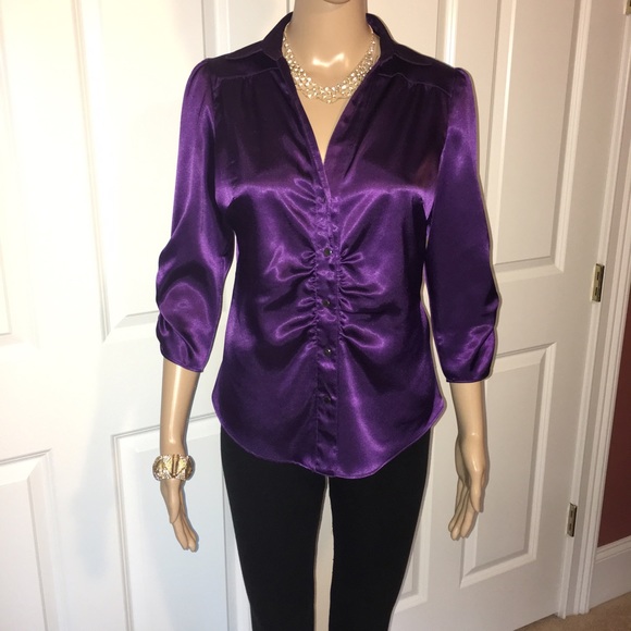 Silky Purple BCBG shirt!