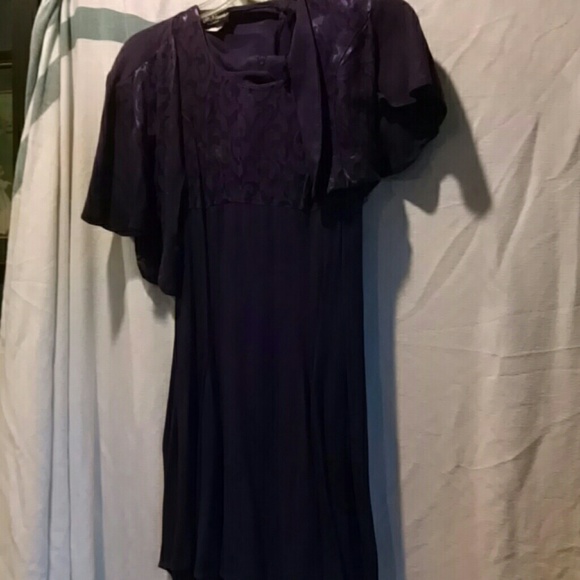 Purple skater dress