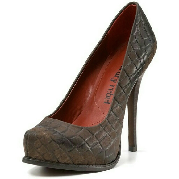luxury rebel Shoes Luxury Rebel Safari Leather Platform Pumps Sz 75