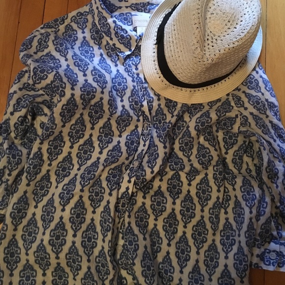 Tribal Print Button Down