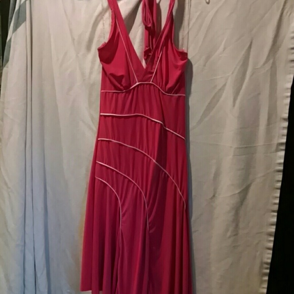Pink halter dress