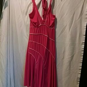 Pink halter dress