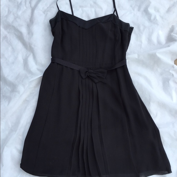 Club Monaco 100% silk black dress