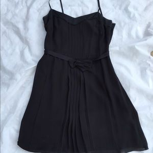 Club Monaco 100% silk black dress