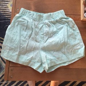 Zara  high waisted shorts, semi sheer