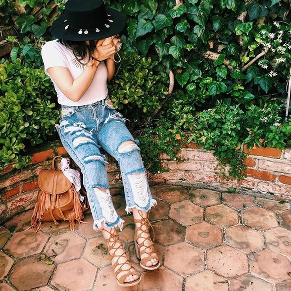 SOLD Dolce Vita Lyndon cognac lace up sandal heels - Picture 4 of 4