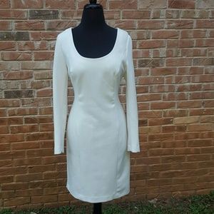 Michael Kors. Eggshell white. Long sleeve dress