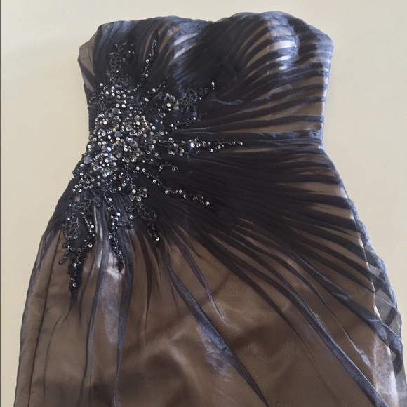 Tony Bowls Strapless Short Cocktail Dress