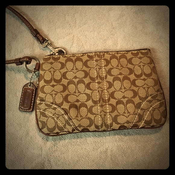 Coach Signature Wristlet