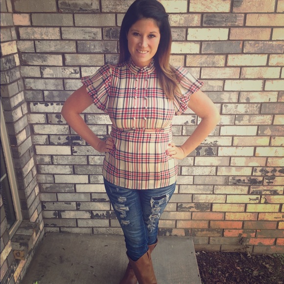 Juicy Couture Tops - Juicy Couture Plaid dressy top. ❤️❤️