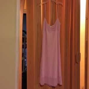 Pink slip dress