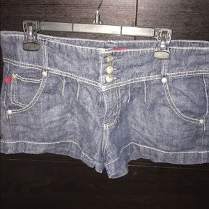 Denim shorts
